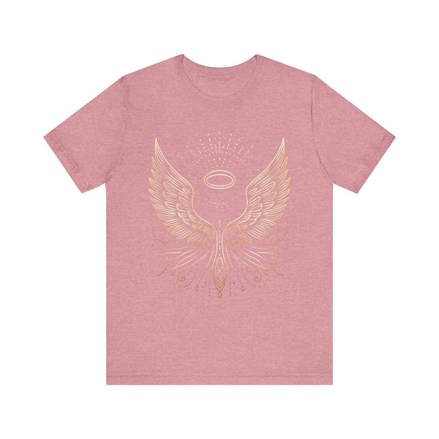 Celestial Wings Unisex Tee, Spiritual Shirt, Gifts for Her, Festival Apparel, Boho Top, Uplifting Graphic Tee