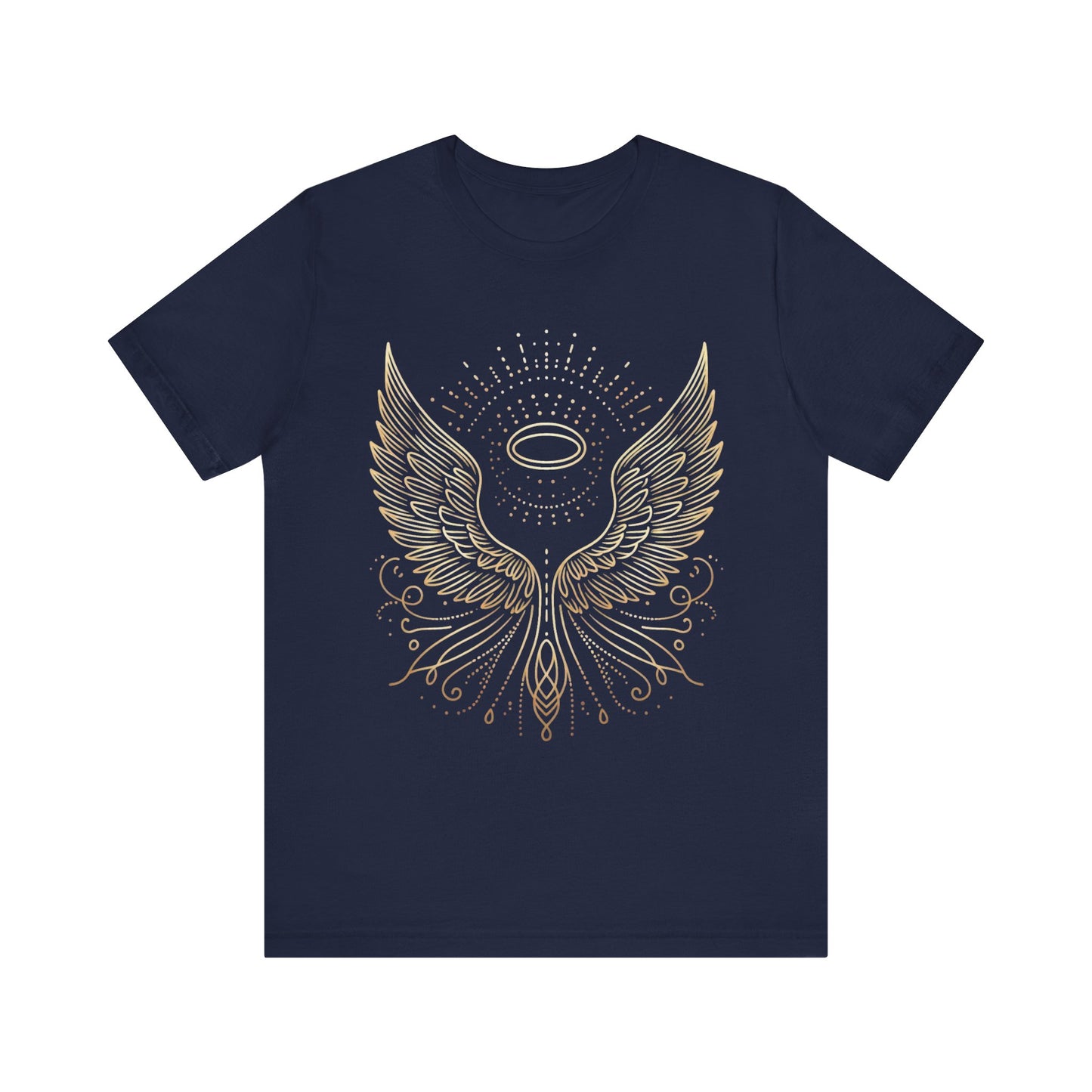 Celestial Wings Unisex Tee, Spiritual Shirt, Gifts for Her, Festival Apparel, Boho Top, Uplifting Graphic Tee
