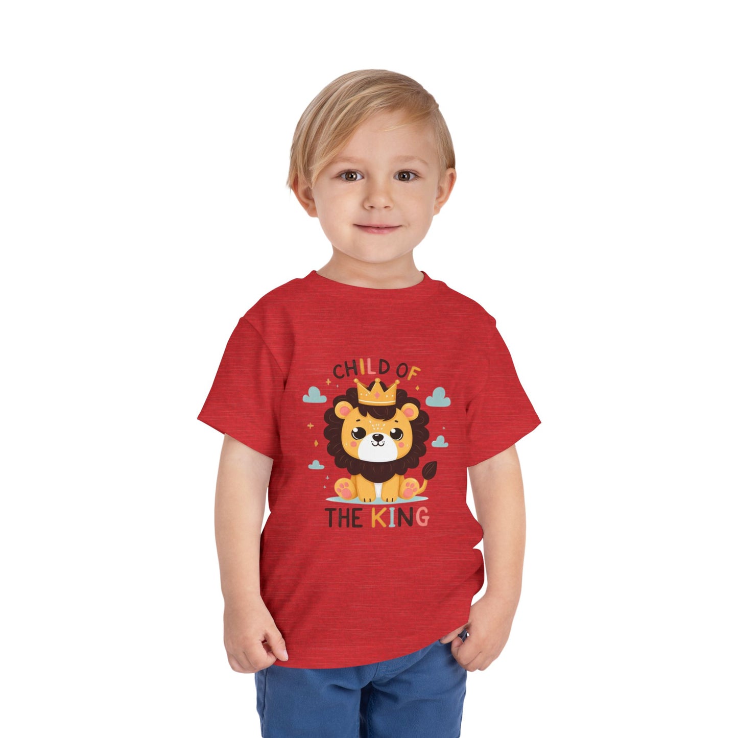 Child of the King Lion Toddler Tee, Cute Kids Shirt, Funny Lion T-Shirt, Birthday Gift, Toddler Apparel