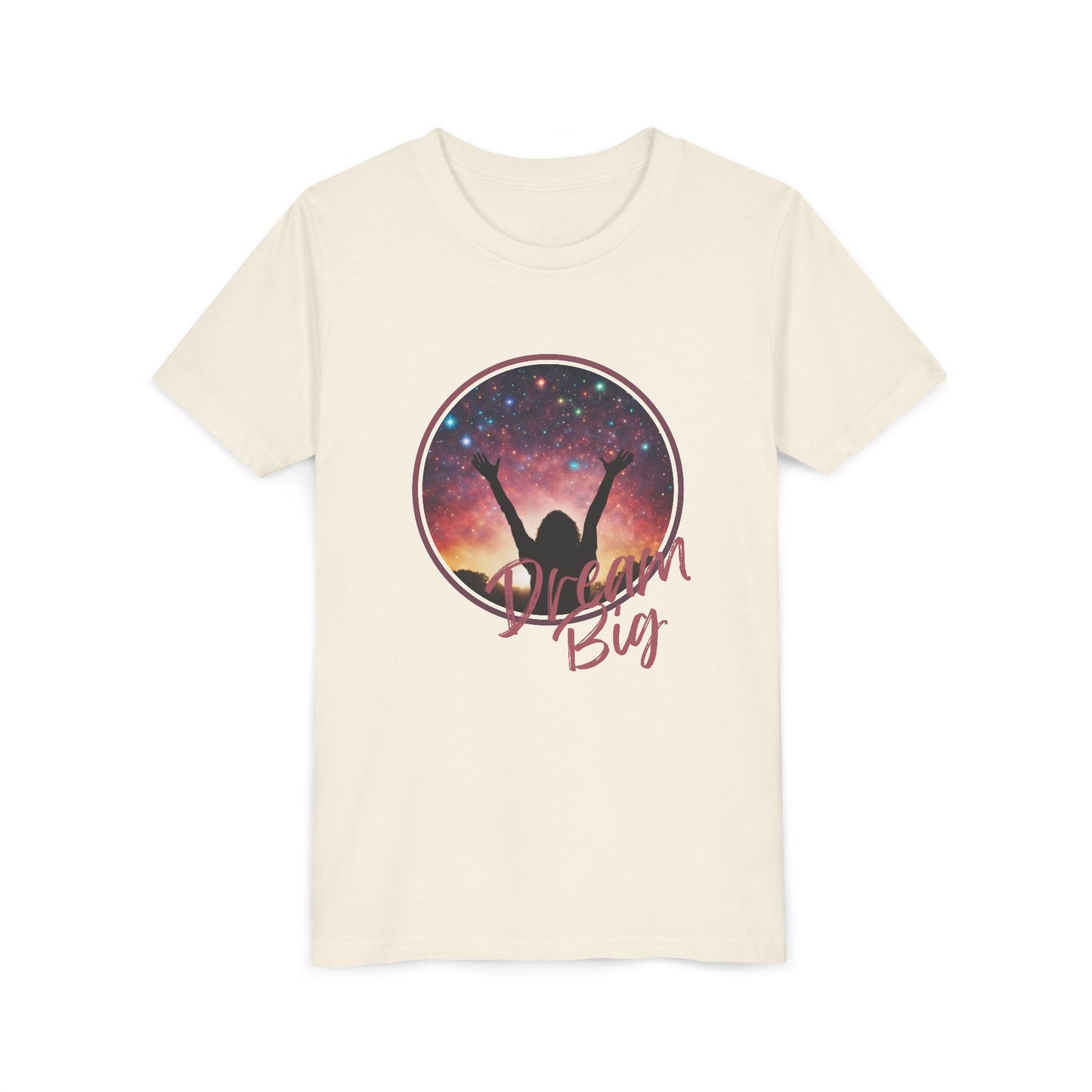 Dream Big Youth Tee - Inspirational Shirt for Kids, Motivational Gift, Everyday Wear, Birthday Present, Positive Vibe Apparel