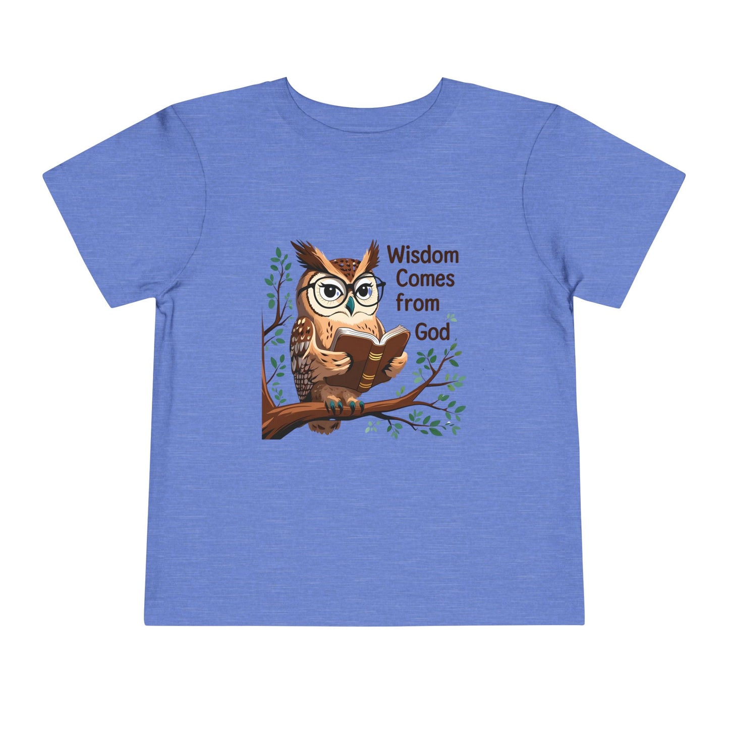 Toddler Wisdom Owl Tee - Inspirational Kids Shirt, Owl Graphic Tee, Cute Children's Apparel, Faith-Based Clothing