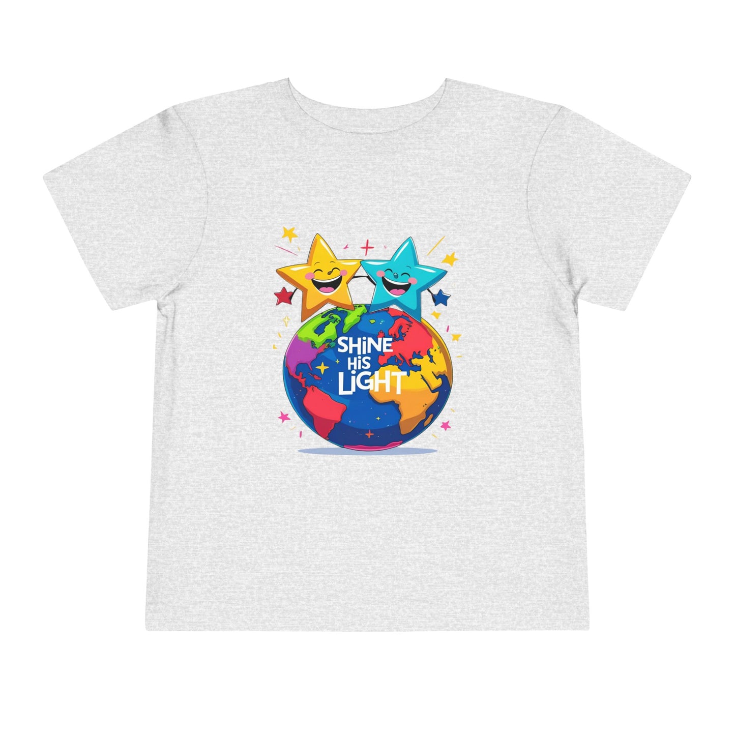 Shine His Light Toddler Tee - Fun Kids Graphic Tee, Birthday Gift, Play Date Outfit, Summer Wear, Inspirational Shirt