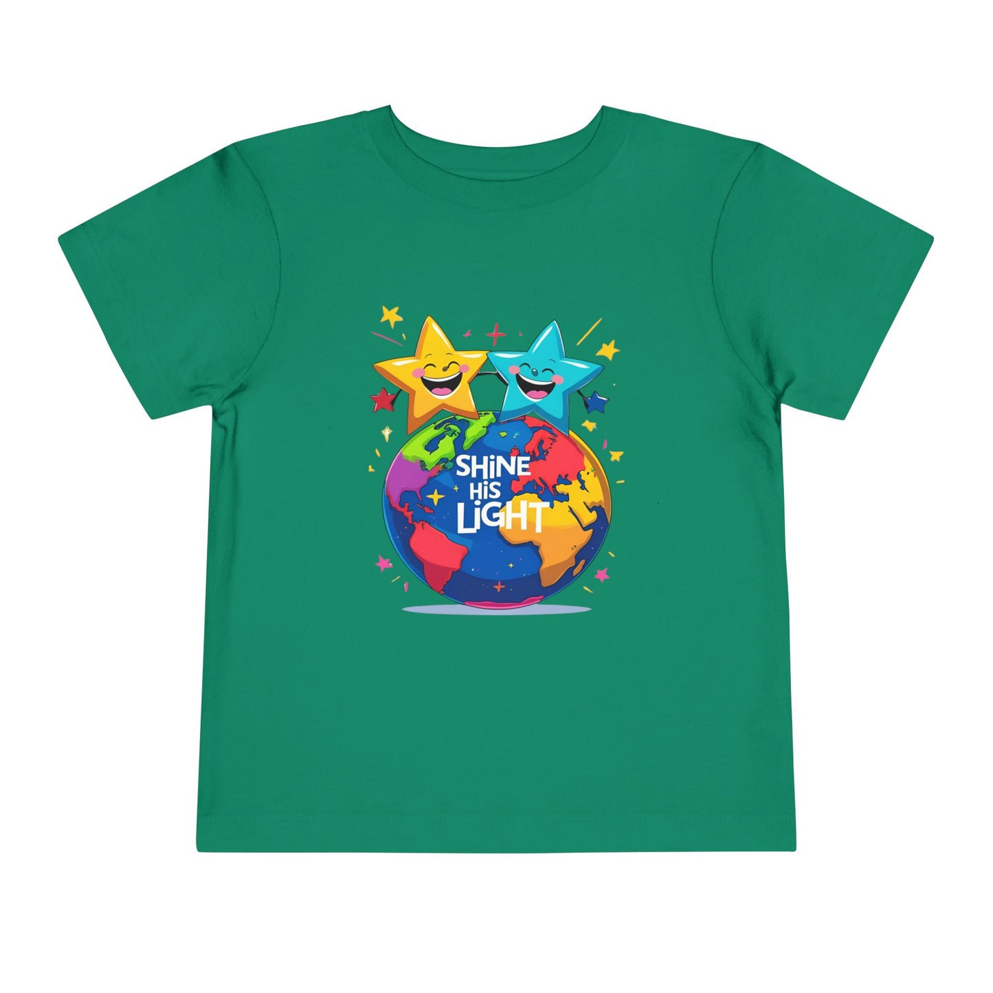 Shine His Light Toddler Tee - Fun Kids Graphic Tee, Birthday Gift, Play Date Outfit, Summer Wear, Inspirational Shirt