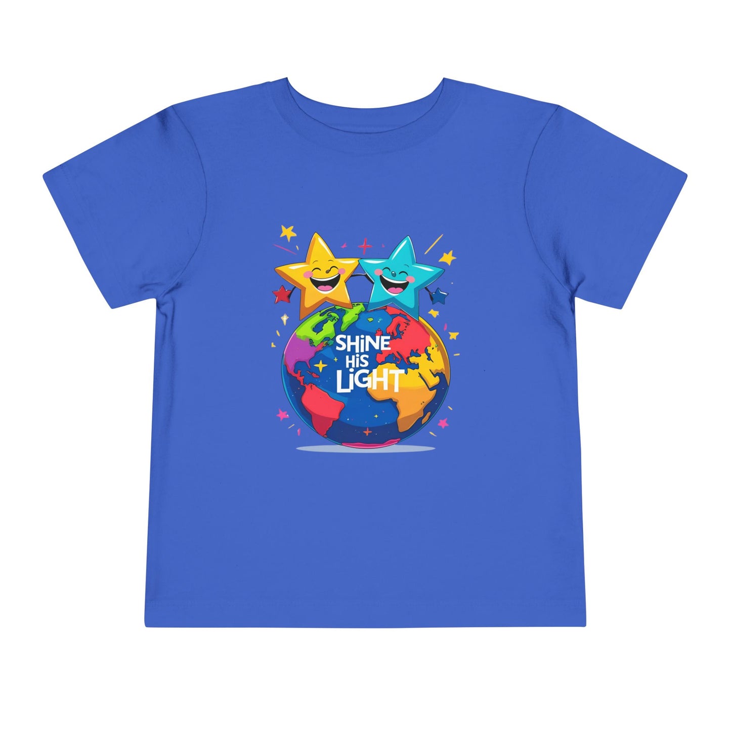 Shine His Light Toddler Tee - Fun Kids Graphic Tee, Birthday Gift, Play Date Outfit, Summer Wear, Inspirational Shirt