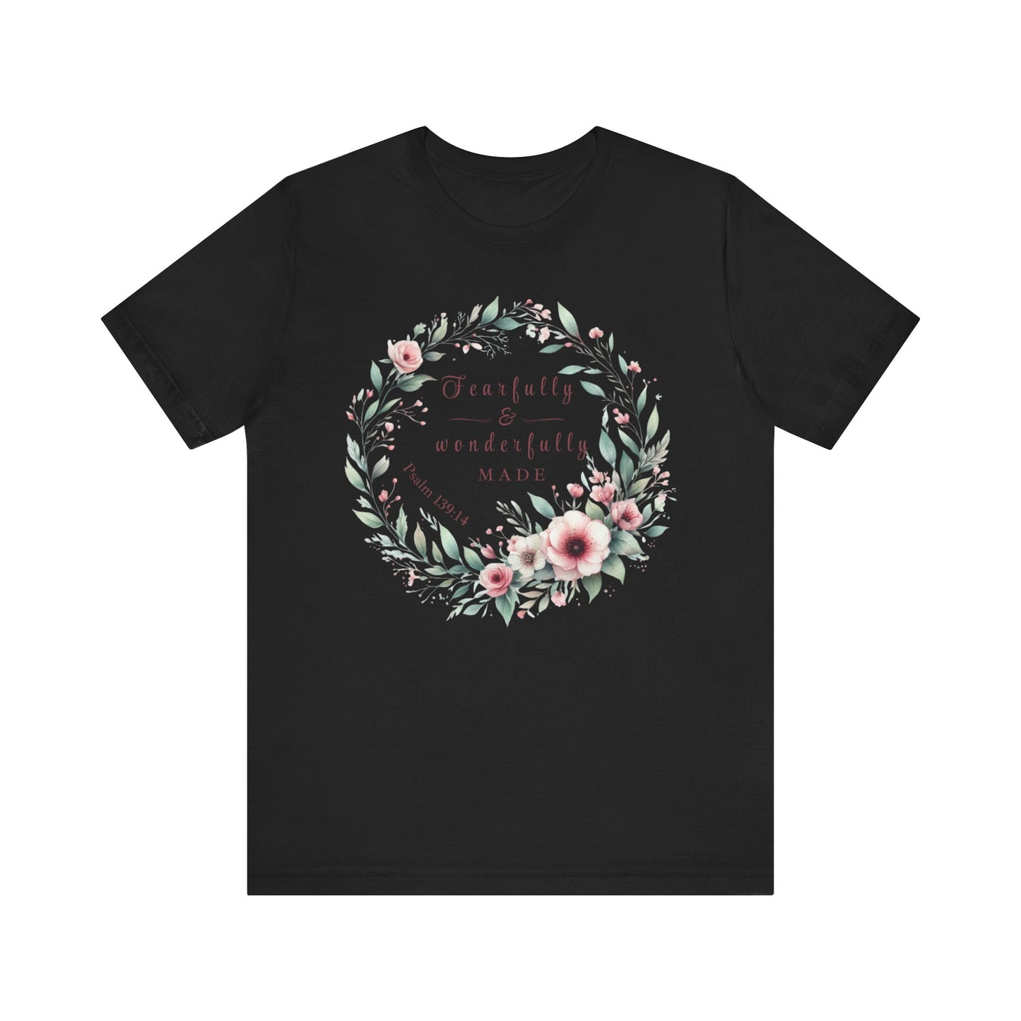 Fearfully & wonderfully made Tee - Handcrafted Jersey Short Sleeve T-Shirt, Gift for Her, Casual Wear, Mother's Day