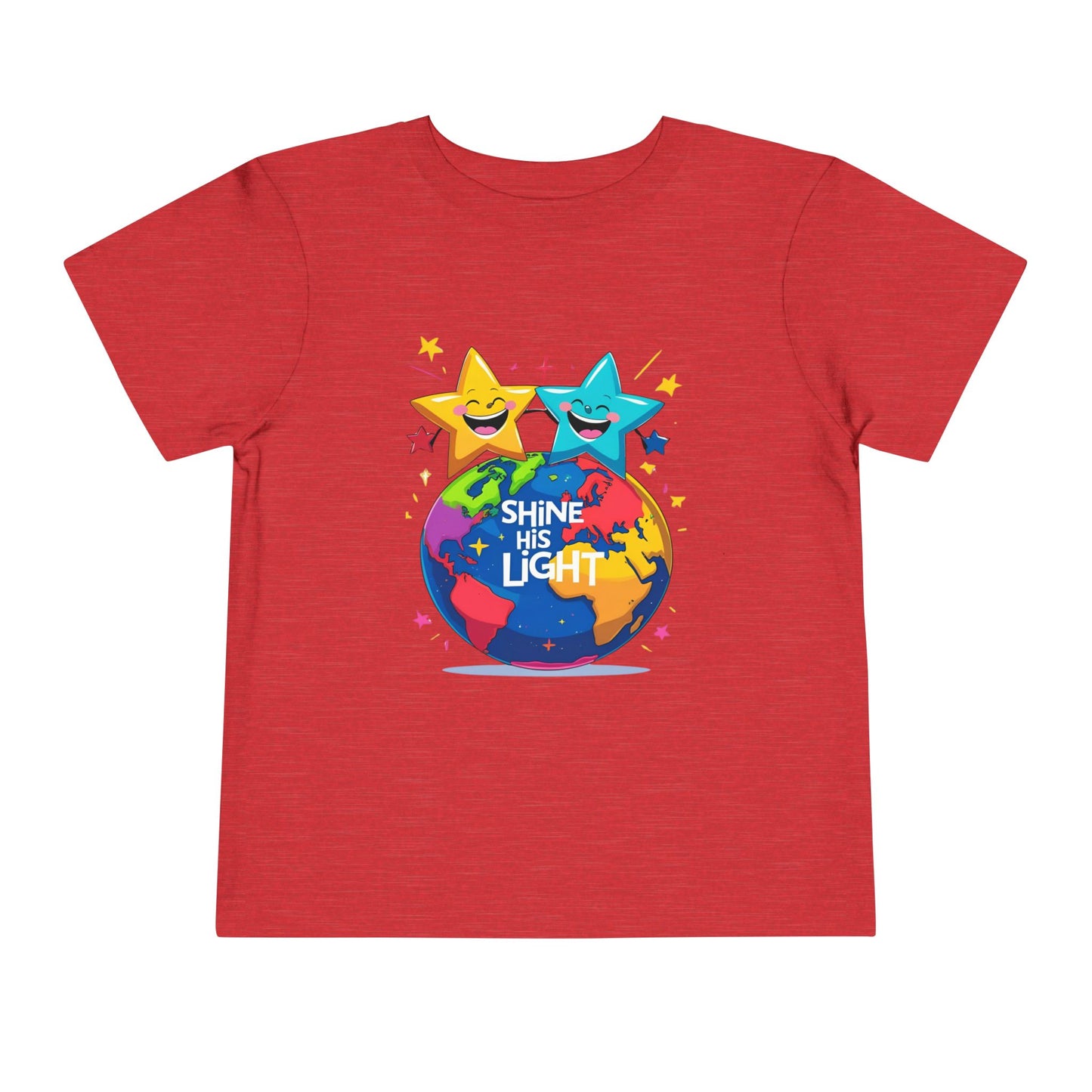 Shine His Light Toddler Tee - Fun Kids Graphic Tee, Birthday Gift, Play Date Outfit, Summer Wear, Inspirational Shirt