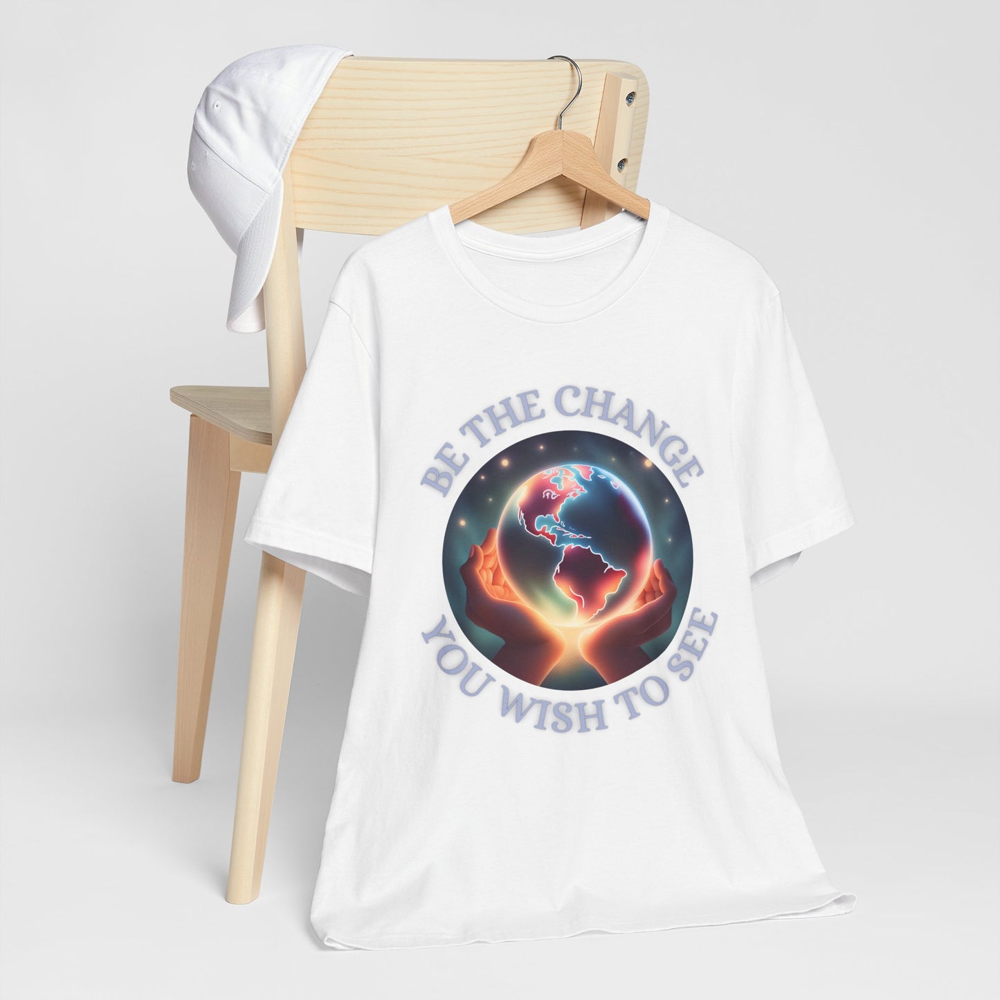 Unisex Inspirational Tee - Be the Change, Motivational Shirt for Activists, Gift for Earth Lovers, Casual Wear, Eco-Friendly Clothing, [...]