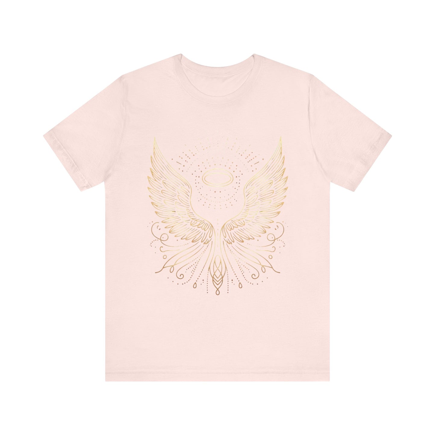 Celestial Wings Unisex Tee, Spiritual Shirt, Gifts for Her, Festival Apparel, Boho Top, Uplifting Graphic Tee