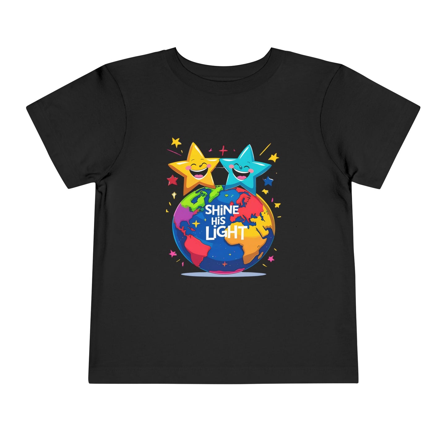 Shine His Light Toddler Tee - Fun Kids Graphic Tee, Birthday Gift, Play Date Outfit, Summer Wear, Inspirational Shirt