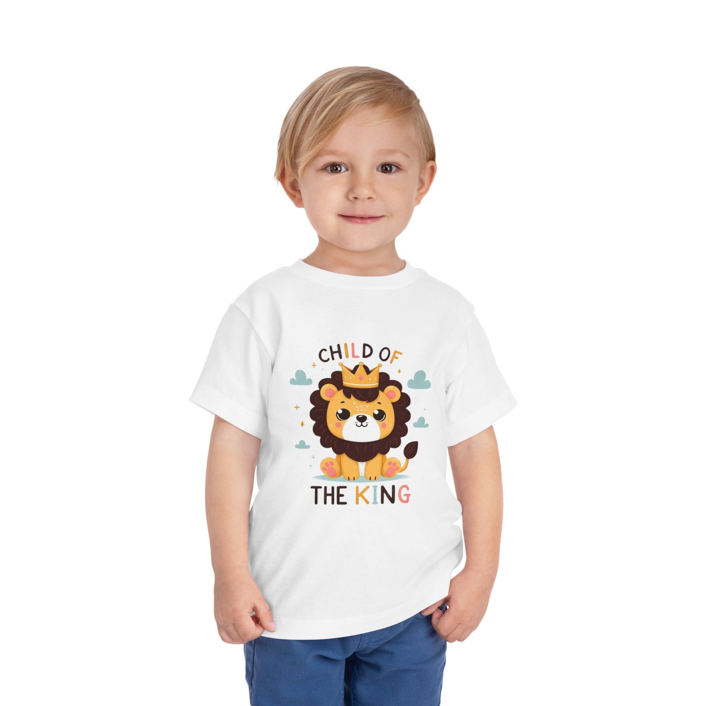Child of the King Lion Toddler Tee, Cute Kids Shirt, Funny Lion T-Shirt, Birthday Gift, Toddler Apparel