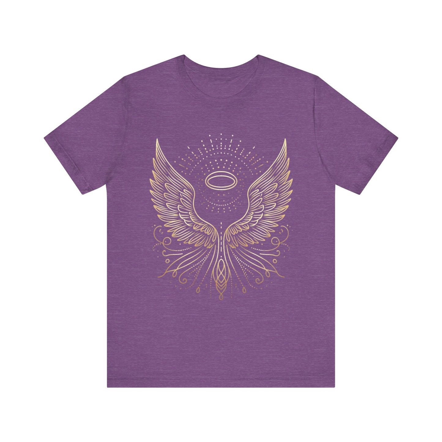 Celestial Wings Unisex Tee, Spiritual Shirt, Gifts for Her, Festival Apparel, Boho Top, Uplifting Graphic Tee