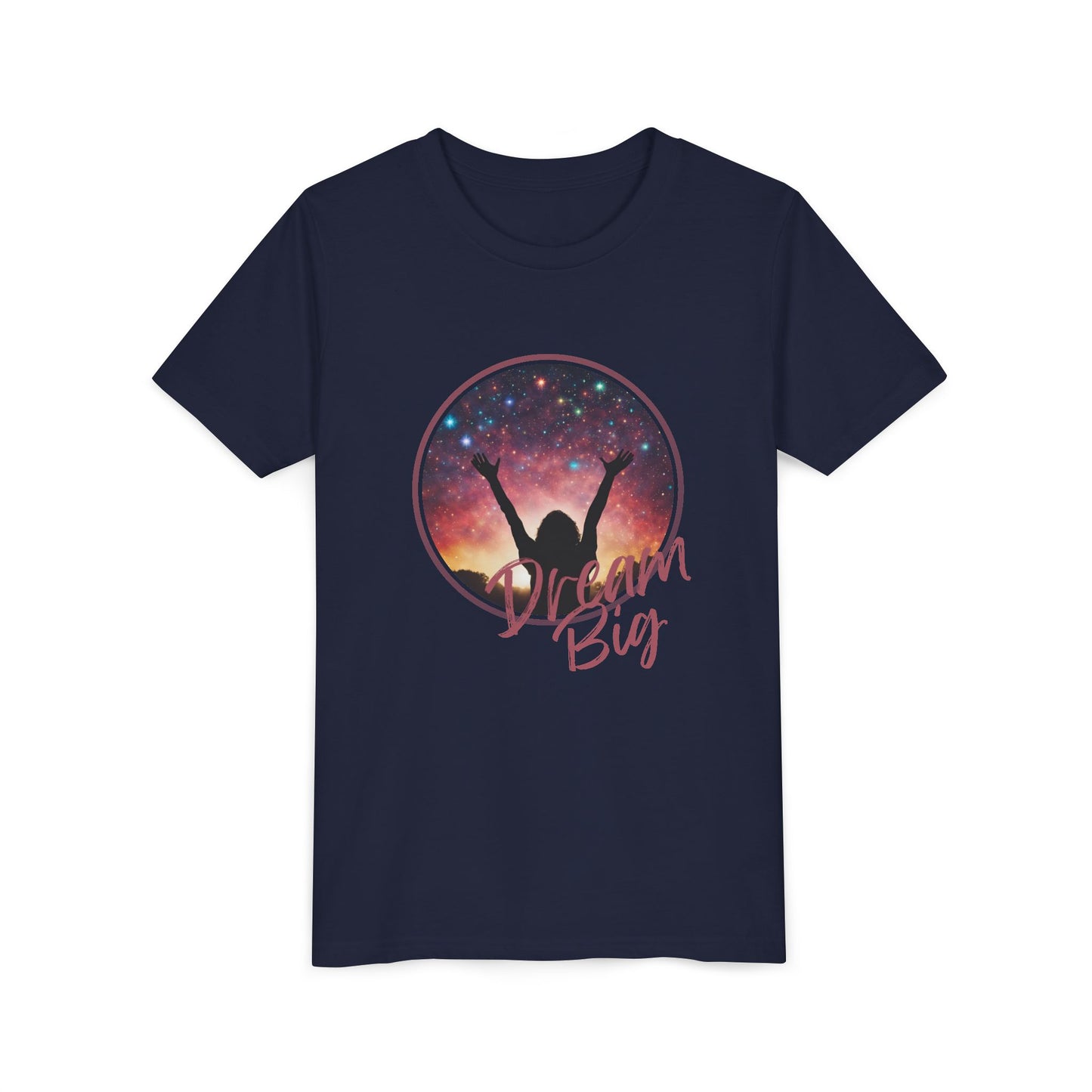 Dream Big Youth Tee - Inspirational Shirt for Kids, Motivational Gift, Everyday Wear, Birthday Present, Positive Vibe Apparel