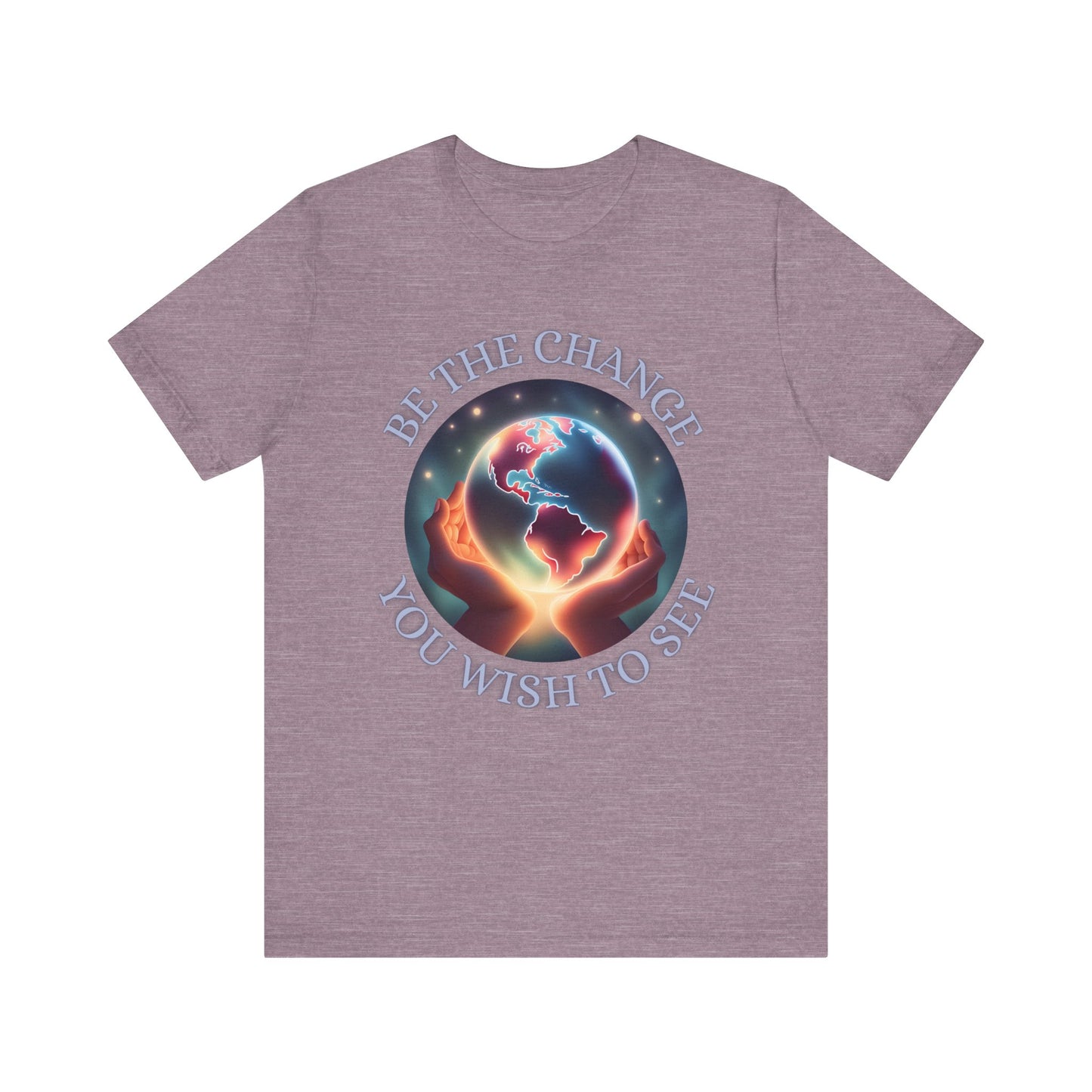 Unisex Inspirational Tee - Be the Change, Motivational Shirt for Activists, Gift for Earth Lovers, Casual Wear, Eco-Friendly Clothing, [...]