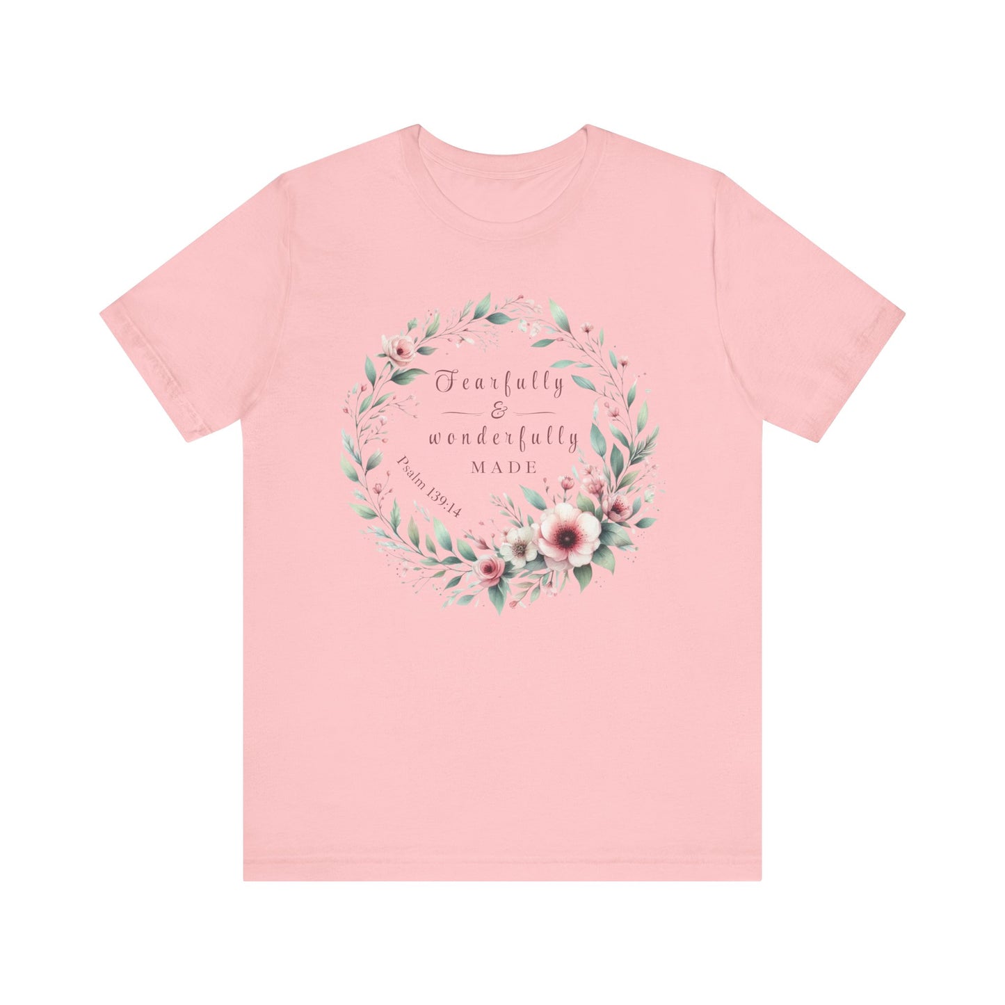 Fearfully & wonderfully made Tee - Handcrafted Jersey Short Sleeve T-Shirt, Gift for Her, Casual Wear, Mother's Day