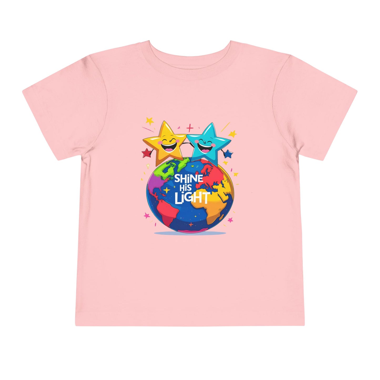 Shine His Light Toddler Tee - Fun Kids Graphic Tee, Birthday Gift, Play Date Outfit, Summer Wear, Inspirational Shirt