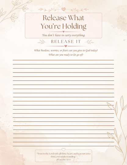 30 Day Faith Reset for Overwhelmed Moms | Digital Planner